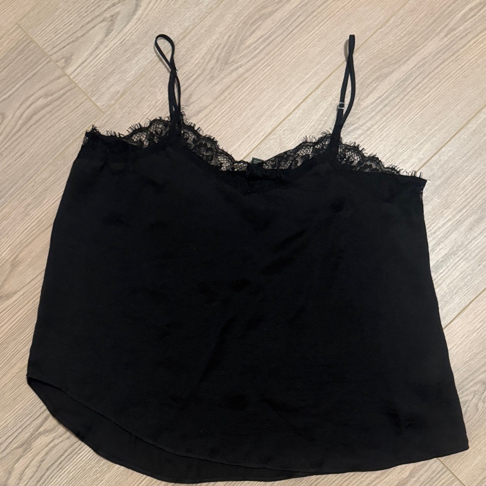 Wild Fable Black Lace Trim Camisole